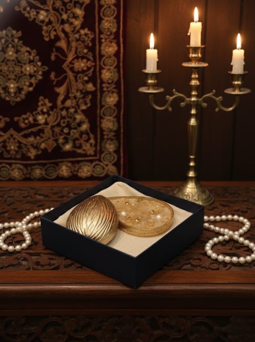 Golden Almond Aura Candle