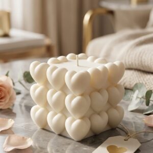 Heart Cube Candle