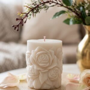 Rose Mould Candle