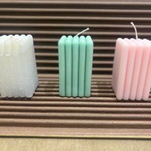 Fluted Cube Candles