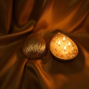 Golden Almond Pearl Candle